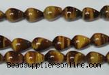 CTE151 15.5 inches 6*9mm teardrop yellow tiger eye gemstone beads