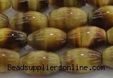 CTE1517 15.5 inches 10*14mm rice golden tiger eye beads wholesale