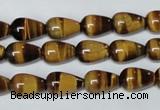 CTE152 15.5 inches 8*12mm teardrop yellow tiger eye gemstone beads