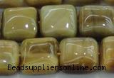 CTE1529 15.5 inches 16*16mm square golden tiger eye beads wholesale