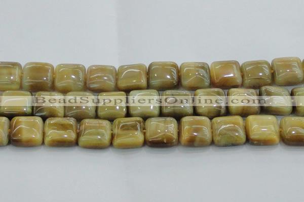 CTE1531 15.5 inches 20*20mm square golden tiger eye beads wholesale