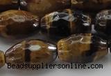 CTE1583 15.5 inches 13*18mm faceted rice yellow tiger eye beads