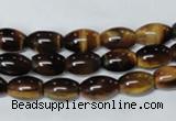 CTE159 15.5 inches 10*14mm rice yellow tiger eye gemstone beads