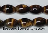 CTE161 15.5 inches 12*20mm rice yellow tiger eye gemstone beads