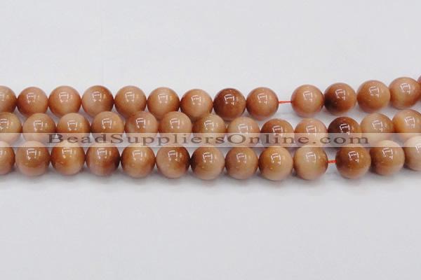 CTE1655 15.5 inches 14mm round sun orange tiger eye beads