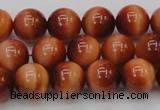 CTE1662 15.5 inches 8mm round sun orange tiger eye beads