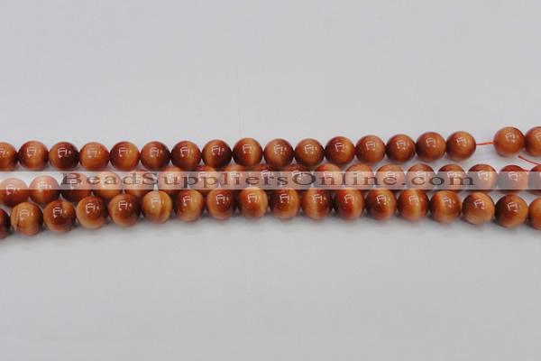 CTE1662 15.5 inches 8mm round sun orange tiger eye beads