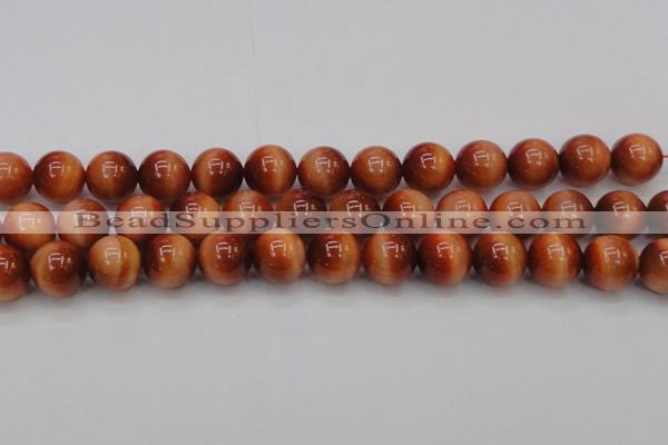 CTE1666 15.5 inches 16mm round sun orange tiger eye beads