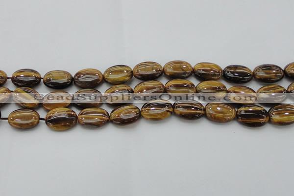 CTE1716 15.5 inches 13*18mm oval yellow tiger eye beads wholesale