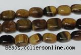 CTE173 15.5 inches 6*9mm nuggets yellow tiger eye gemstone beads