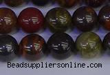 CTE1793 15.5 inches 10mm round red iron tiger beads wholesale