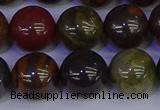 CTE1795 15.5 inches 14mm round red iron tiger beads wholesale