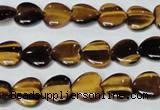 CTE180 15.5 inches 12*12mm heart yellow tiger eye gemstone beads