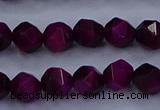 CTE1906 15.5 inches 6mm faceted nuggets red tiger eye beads