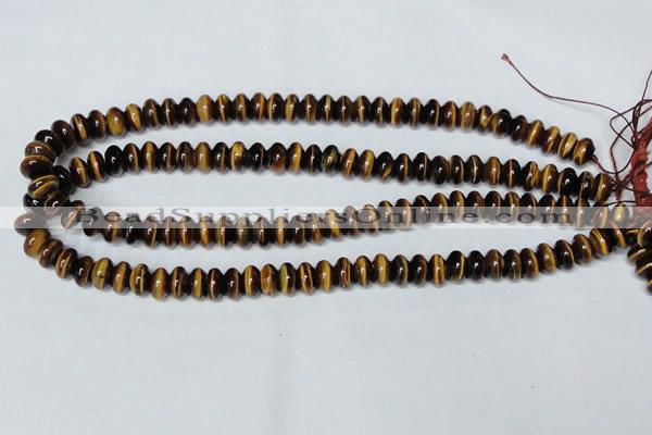 CTE194 15.5 inches 5*8mm rondelle yellow tiger eye gemstone beads