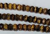 CTE198 15.5 inches 5*8mm faceted rondelle yellow tiger eye gemstone beads