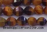 CTE1991 15.5 inches 6mm faceted round yellow tiger eye beads