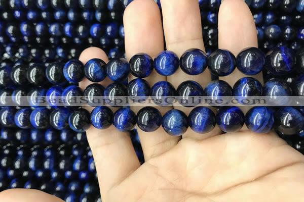 CTE2038 15.5 inches 10mm round blue tiger eye beads wholesale