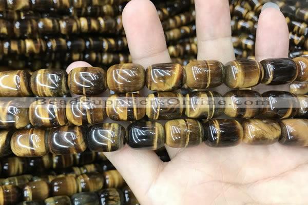 CTE2060 15.5 inches 12*16mm drum yellow tiger eye gemstone beads