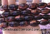 CTE2082 15.5 inches 12*21mm rice red tiger eye beads wholesale