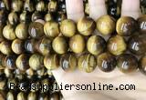 CTE2153 15.5 inches 18mm round yellow tiger eye beads wholesale