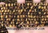 CTE2157 15.5 inches 5mm round yellow tiger eye gemstone beads