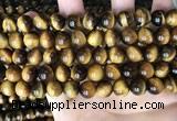 CTE2160 15.5 inches 10mm round yellow tiger eye gemstone beads