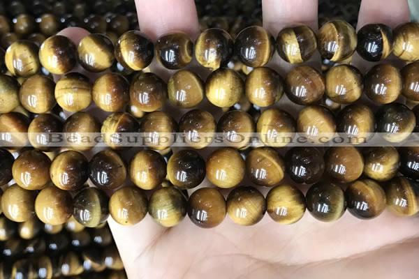 CTE2160 15.5 inches 10mm round yellow tiger eye gemstone beads