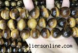 CTE2164 15.5 inches 18mm round yellow tiger eye gemstone beads