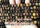 CTE2191 15.5 inches 6mm round mixed tiger eye beads wholesale