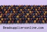 CTE2219 15.5 inches 6mm round colorful tiger eye gemstone beads