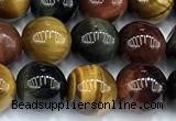 CTE2326 15 inches 8mm round colorful tiger eye beads