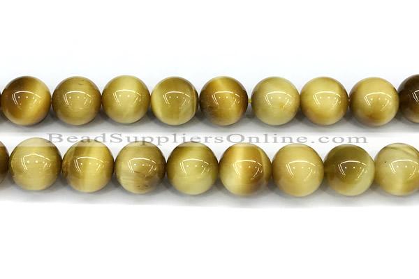 CTE2386 15 inches 14mm round golden tiger eye beads