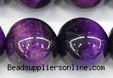 CTE2416 15 inches 12mm round purple tiger eye beads