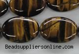 CTE303 15.5 inches 18*25mm oval yellow tiger eye gemstone beads