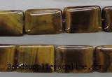 CTE314 15.5 inches 12*18mm rectangle yellow tiger eye gemstone beads