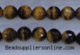 CTE423 15.5 inches 10mm faceted round yellow tiger eye beads