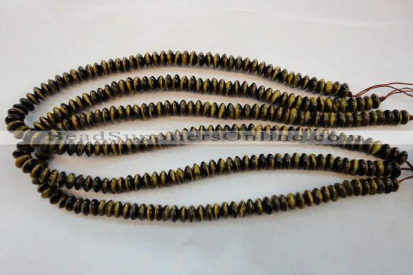 CTE601 15.5 inches 5*8mm rondelle yellow tiger eye beads wholesale