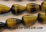 CTE610 15.5 inches 15*20mm teardrop yellow tiger eye beads wholesale