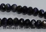 CTE940 15.5 inches 5*8mm faceted rondelle dyed blue tiger eye beads