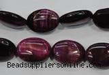 CTE995 15.5 inches 13*18mm oval dyed red tiger eye beads wholesale