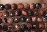 CTG1063 15.5 inches 2mm faceted round tiny red tiger eye beads