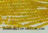 CTG111 15.5 inches 2mm round tiny yellow agate beads wholesale