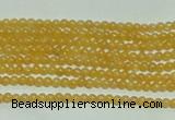 CTG118 15.5 inches 2mm round tiny yellow jade beads wholesale