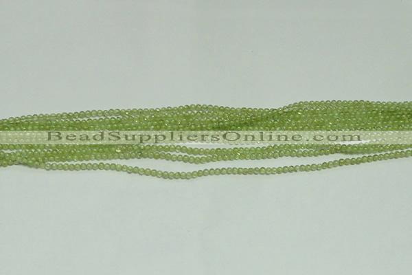 CTG119 15.5 inches 2mm round tiny peridot gemstone beads wholesale