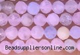 CTG1301 15.5 inches 3mm faceted round morganite gemstone beads