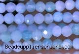 CTG1307 15.5 inches 2mm faceted round amazonite beads wholesale