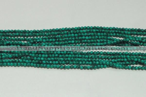 CTG131 15.5 inches 3mm round tiny synthetic malachite beads wholesale