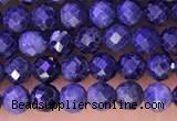 CTG1334 15.5 inches 3mm faceted round sapphire beads wholesale