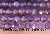 CTG1341 15.5 inches 2mm faceted round amethyst gemstone beads